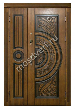 Двухстворчатая входная дверь в квартиру DDV-25 - купить от производителя Мосдвери Двухстворчатая входная дверь в квартиру DDV-25